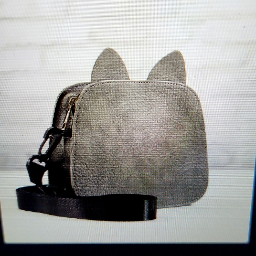 Cat Ears Shoulder Bag NEW Cat Lady Box Purse Vegan Purse